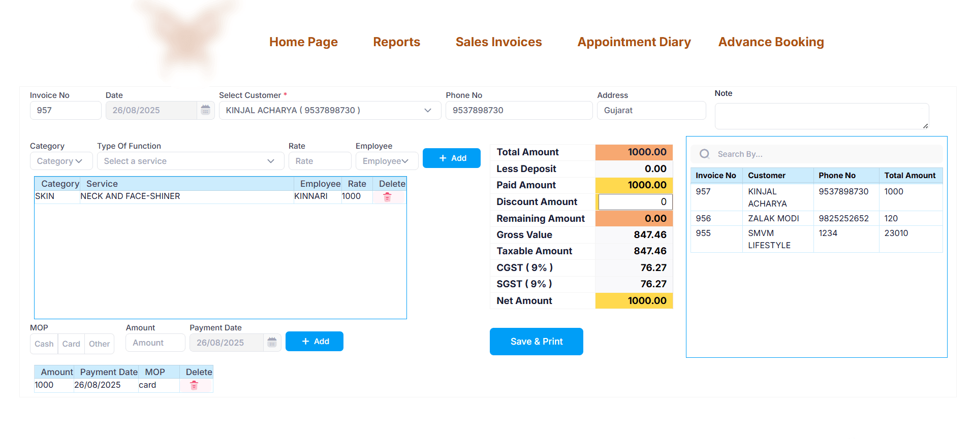 End-to-End Salon Enterprise Solution