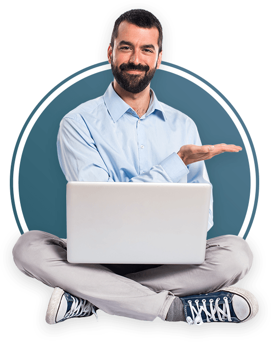 Person with Laptop